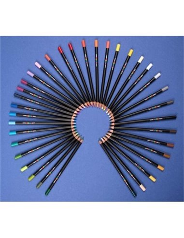 C3945,Creioane colorate POSCA KPE-200 din lemn, 4mm, Pastel uleios, 36 bucati