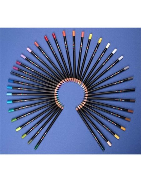 C3945,Creioane colorate POSCA KPE-200 din lemn, 4mm, Pastel uleios, 36 bucati