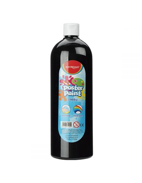 SET-1LKeyroad,Set pictura Keyroad, 6 bucati tempera 1L, Diverse culori + Pensoane Daco