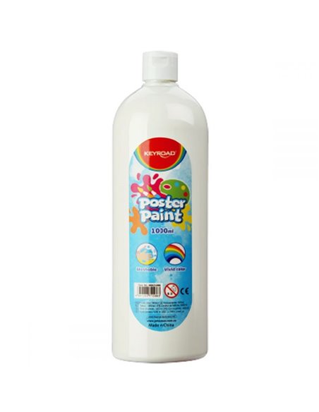 SET-1LKeyroad,Set pictura Keyroad, 6 bucati tempera 1L, Diverse culori + Pensoane Daco
