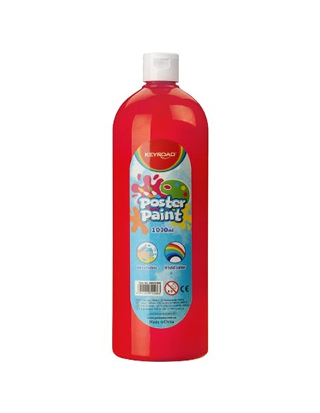 SET-1LKeyroad,Set pictura Keyroad, 6 bucati tempera 1L, Diverse culori + Pensoane Daco