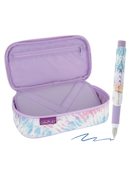 EAN-3859+7231,Set penar etui + Stilou New Batik Freedom Herlitz