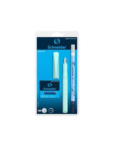 4679_RV/VERNIL,Set Schneider Easy Pen: Stilou+ Pic + 6 rezerve cerneala, blister, Vernil