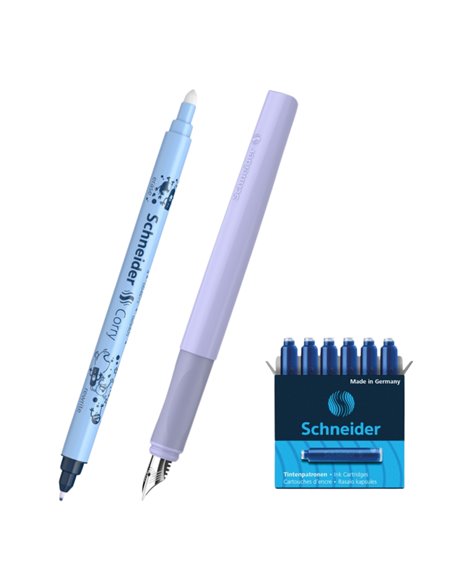 STI180/LILA,Set Schneider Ceod: Stilou+ Pic + 6 rezerve cerneala, blister, Lila