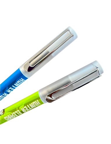 EAN-018242,Set stilouri cu cerneala termosensibila si penita ascunsa + Rezerve, Albastru/Verde