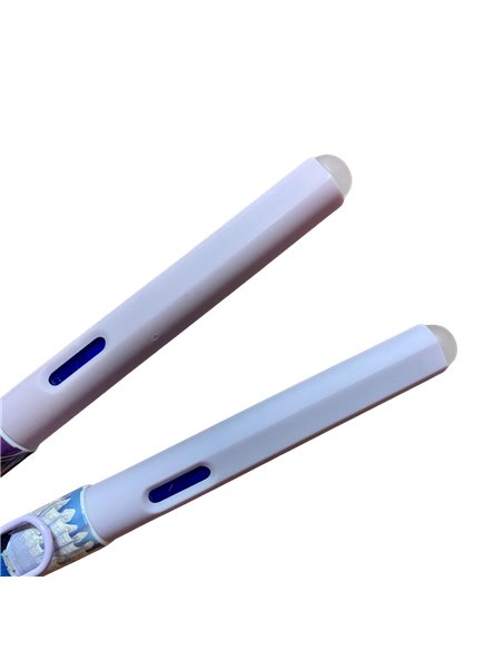EAN-018303,Set stilouri cu cerneala termosensibila si penita ascunsa + Rezerve si radiera, Mov
