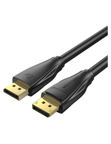 HCDBG,Cablu video Vention, DisplayPort(T) la DisplayPort(T), 1.5m, rezolutie maxima 8K la 60Hz/4K la 120Hz, conectori auriti, cu