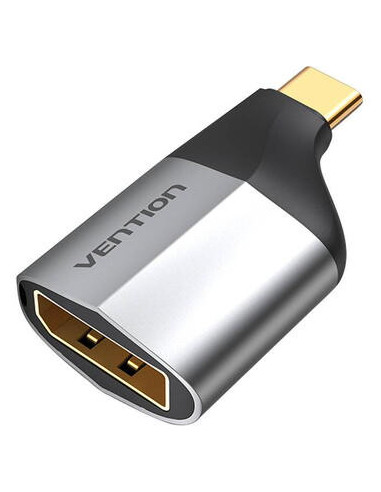 TCCH0,Convertor video Vention, USB Type-C(T) la DisplayPort(M), rezolutie maxima 4K la 60Hz/2K la 60Hz, conectori auriti, inveli
