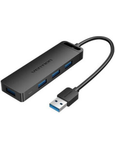 RY-CHLBB,HUB USB Vention, porturi: 4 x USB 3.2 gen 1, micro USB (M), conectare prin USB 3.2 gen 1, rata transfer 5 Gbps, ABS, ca
