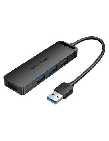 RY-CHLBB,HUB USB Vention, porturi: 4 x USB 3.2 gen 1, micro USB (M), conectare prin USB 3.2 gen 1, rata transfer 5 Gbps, ABS, ca