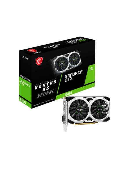GEFORCE GTX 1650 D6 VENTUS XS OCV3,PLACI VIDEO MSI GeForce GTX 1650 D6 VENTUS XS OCV3 4GB GDDR6X DP 1.4 HDMI 2.0 "GEFORCE GTX 16