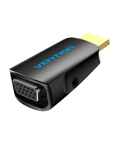 AIDB0,Convertor video Vention, HDMI(T) la VGA (M) si Jack 3.5mm (M), rezolutie maxima 1080p la 60 Hz, conectori auriti, invelis 