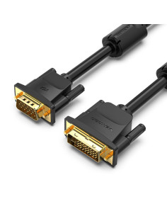 EACBI,Cablu video Vention, DVI-I (T) dual link la VGA(T), 3m, rezolutie maxima 1080p la 60 Hz, conectori auriti, cupru, invelis 