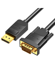 HBLBH,Cablu video Vention, DisplayPort(T) la VGA(T), 3m, rezolutie maxima 1080p la 60 Hz, conectori auriti, cupru, invelis PVC, 