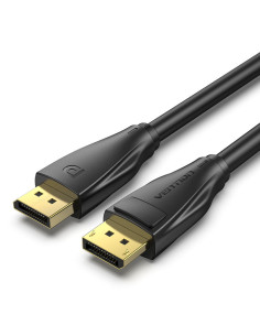 HCDBH,Cablu video Vention, DisplayPort(T) la DisplayPort(T), 2m, rezolutie maxima 8K la 60Hz/4K la 120Hz, conectori auriti, cupr