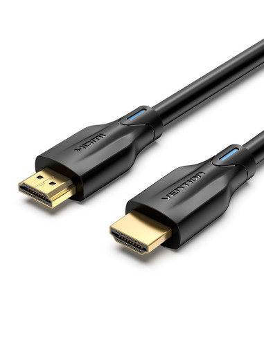 AANBH,Cablu video Vention, HDMI(T) la HDMI(T), 2m, rezolutie maxima 8K la 60Hz/4K la 120Hz, conectori auriti, cupru/argint, inve