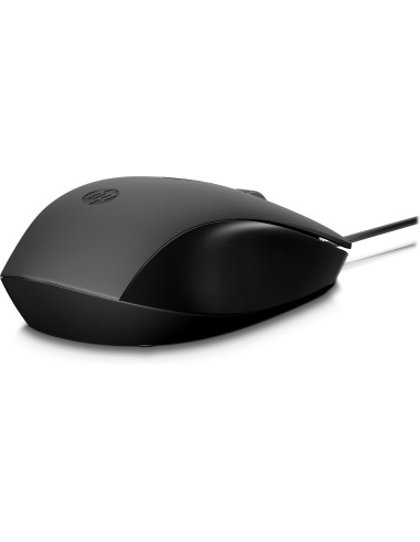 240J6AA,HP Mouse 150 cu cablu, Ambidextru, USB Tip-A, 1600 DPI, Negru