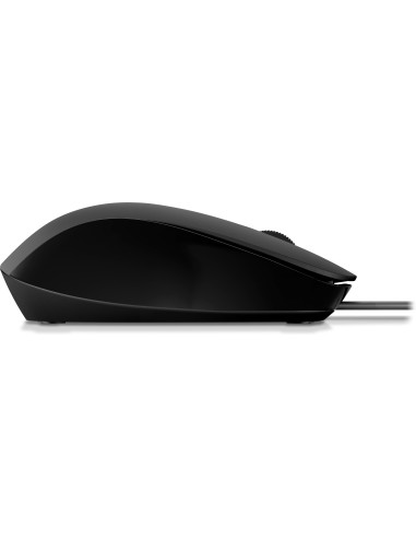 240J6AA,HP Mouse 150 cu cablu, Ambidextru, USB Tip-A, 1600 DPI, Negru