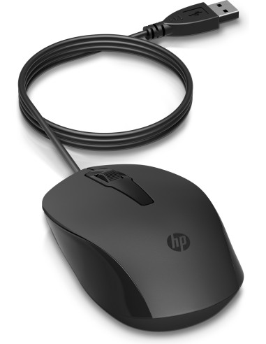 240J6AA,HP Mouse 150 cu cablu, Ambidextru, USB Tip-A, 1600 DPI, Negru