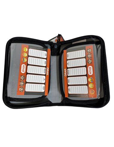 EJPE2301-1,Penar neechipat 1 fermoar 2 extensii, Motiv Emoji
