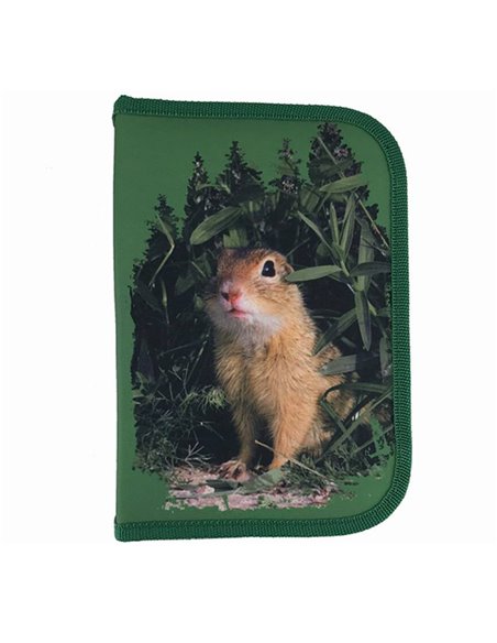 RNPE2001-2,Penar neechipat 1 fermoar, 2 extensii, Motiv Romania neimblanzita, Verde