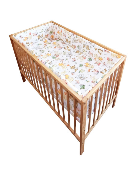 LENHVU5A,Lenjerie patut Hubners Vulpita 5 piese alb