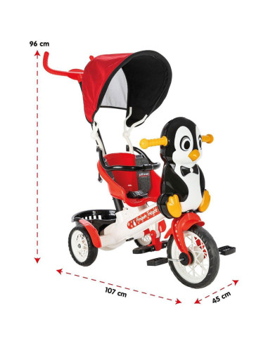 PL-07-178,Tricicleta Pilsan Penguin cu maner si copertina