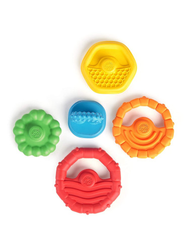 BB-12356,Baby Einstein - Jucarie multisenzoriala si de dentitie Stacking Teether