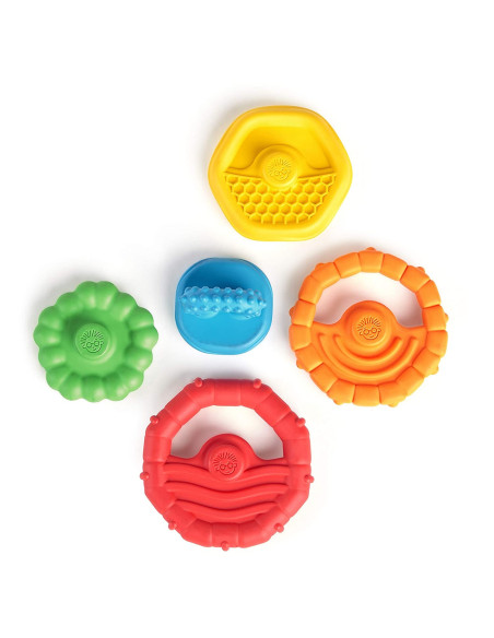 BB-12356,Baby Einstein - Jucarie multisenzoriala si de dentitie Stacking Teether