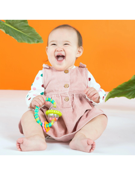 BB-13081,Bright Starts - Set cadou 9 buc jucarii zornaitoare si dentitie “Everything Nice”