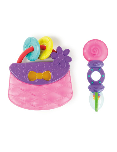 BB-13081,Bright Starts - Set cadou 9 buc jucarii zornaitoare si dentitie “Everything Nice”