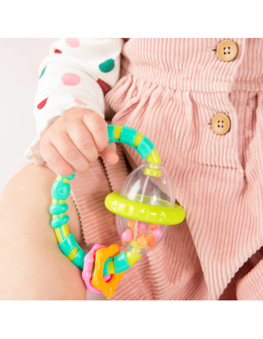 BB-13081,Bright Starts - Set cadou 9 buc jucarii zornaitoare si dentitie “Everything Nice”