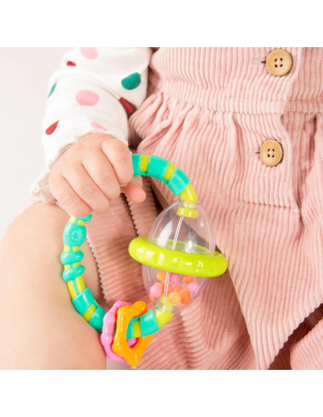 BB-13081,Bright Starts - Set cadou 9 buc jucarii zornaitoare si dentitie “Everything Nice”