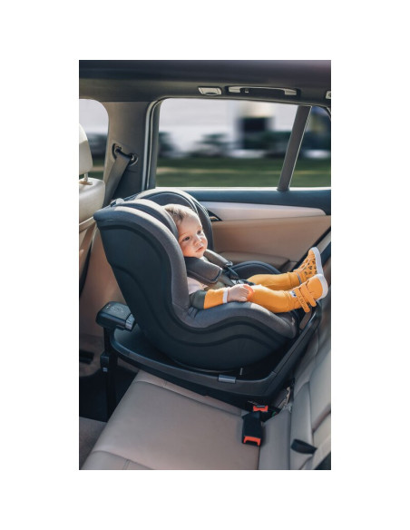 BN-46989,Scaun auto, FreeON, Galaxy, Pentru copii, I-Size, 40 - 105 cm, Rotire 360 grade, Tehnologie Isofix, Spatar reglabil, Co