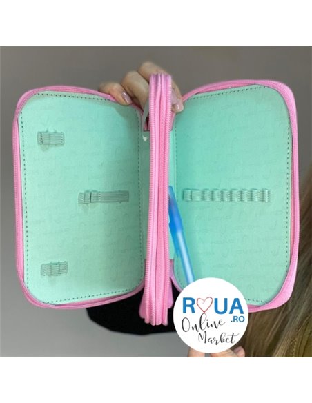 Penar neechipat Astra, 2 fermoare, Unicorn Ombre Penar neechipat Astra, 2 fermoare, Unicorn Ombre