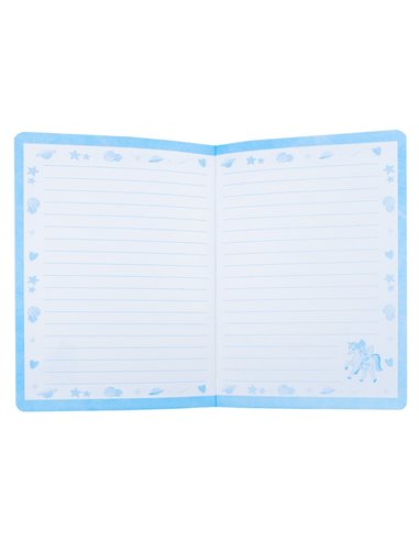 1903-1/ROZ,Jurnal cu lacat, Motiv unicorn, Roz