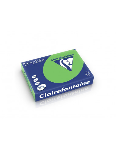 Hârtie color Clairefontaine Intens, Verde, 500 coli/top,HCO014