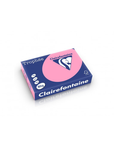 Hârtie color Clairefontaine Pastel, Wild Rose, 500
