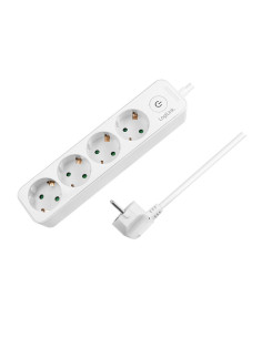 LPS245,PRELUNGITOR LOGILINK, Schuko x 4, cablu 3G 1.5mm2, 230 V/16 A, 50 Hz, max. 3600 W, buton intrerupator iluminat, IP20, 1.5 2