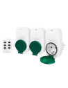 EC0008,PRIZE LOGILINK x 3, set cu telecomanda, raza 30m, pentru exterior, Schuko x 3 230 V/16 A, 50 Hz, max. 3600 W, IPX4, alb/v