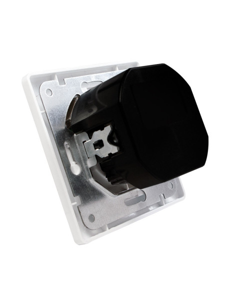 PA0162,PRIZA LOGILINK, pentru perete, Schuko x 1, USB x2 5V/2.1A, 230V AC, 50 Hz, alb "PA0162"