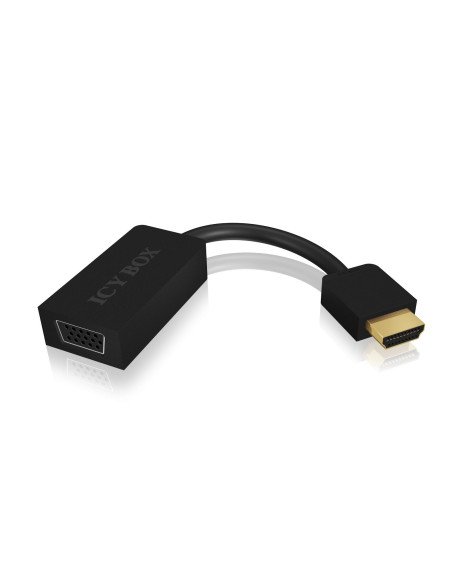 IB-AC502,CABLU video Icy Box HDMI la VGA, aluminiu, negru, "IB-AC502"