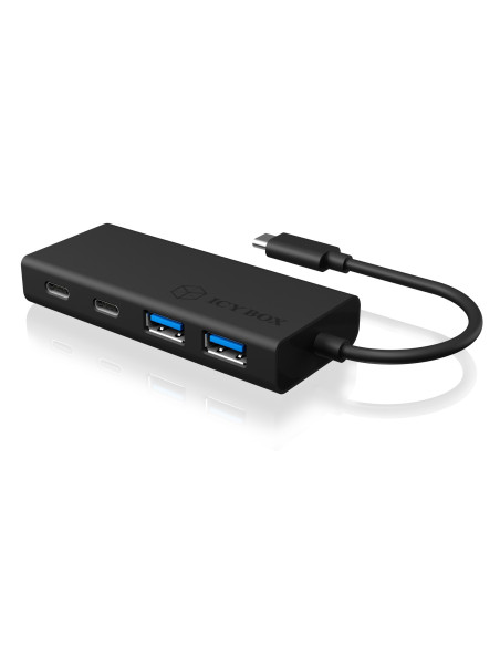 RY-IB-HUB1426-CPD,HUB extern Icy Box, porturi USB: USB 3.0 x 2, USB-C x 2, USB-C x 1 PD 60W, conectare prin USB Type-C, cablu 0.