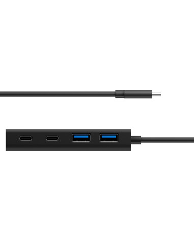 RY-IB-HUB1426-CPD,HUB extern Icy Box, porturi USB: USB 3.0 x 2, USB-C x 2, USB-C x 1 PD 60W, conectare prin USB Type-C, cablu 0.