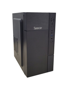 SPCS-OC-MINI,Carcasa SPACER, Mini Tower, mATX, "MINI", fara sursa, USB 3.0 x 1, USB 2.0 x 1, USB Type C x 1, HD Audio, black "SP 2