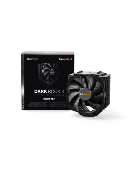 BK021,COOLER be quiet "Dark Rock 4",racire aer, Ø6 mm×6 pcs heatpipe, skt. Intel LGA 1700/1200/115x/2066/2011-v3 AMD AM5/AM4, fa