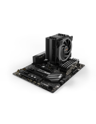 BK033,COOLER be quiet "Pure Rock 2 FX Black",racire aer, Ø6 mm×4 pcs heatpipe, skt. Intel LGA 1700/1200/115x AMD AM5/AM4, fan 12