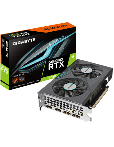 N3050EAGLE OC-6GD,Gigabyte RTX 3050 EAGLE OC 6GB |6 GB | GDDR6 | 96 bit | PCI-E 4.0 | 7680x4320 | Multi-view 4 | Dimensiune: 192