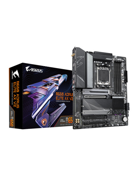 B650 A ELITE AX V2,Placa de baza Gigabyte B650 AORUS ELITE AX V2 AM5 4x DDR5, 3x PCIE x16, 3x M.2, 1x DP 1x HDMI, 4x SATA 6GB/s,