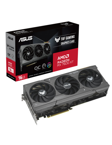 TUF-RX7600XT-O16G-GAMING,ASUS TUF Gaming TUF-RX7600XT-O16G-GAMING, Radeon RX 7600 XT, 16 Giga Bites, GDDR6, 128 bit, 7680 x 4320